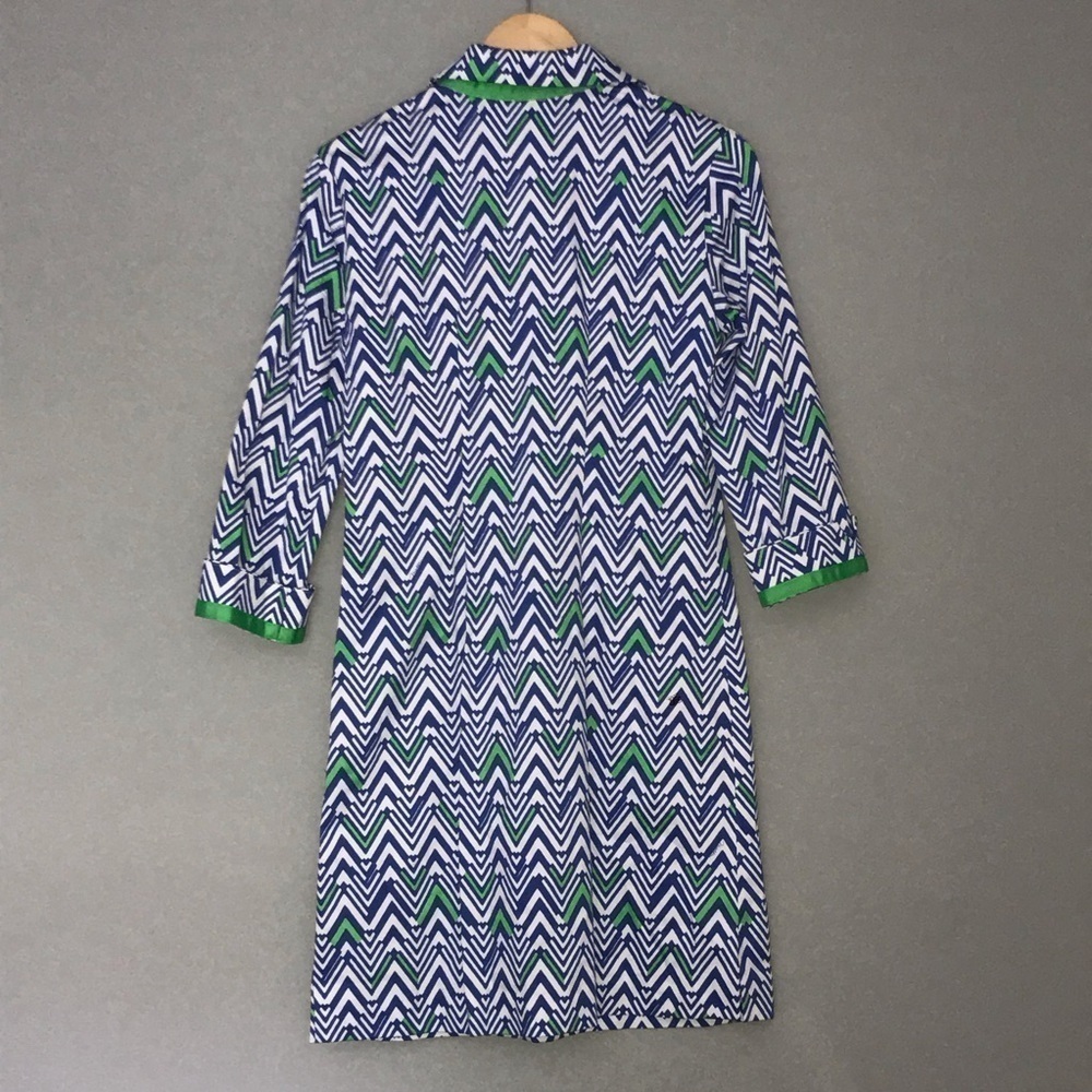 Melly M Lilly Blue Green Tunic Dress 4 - Picture 3 of 6